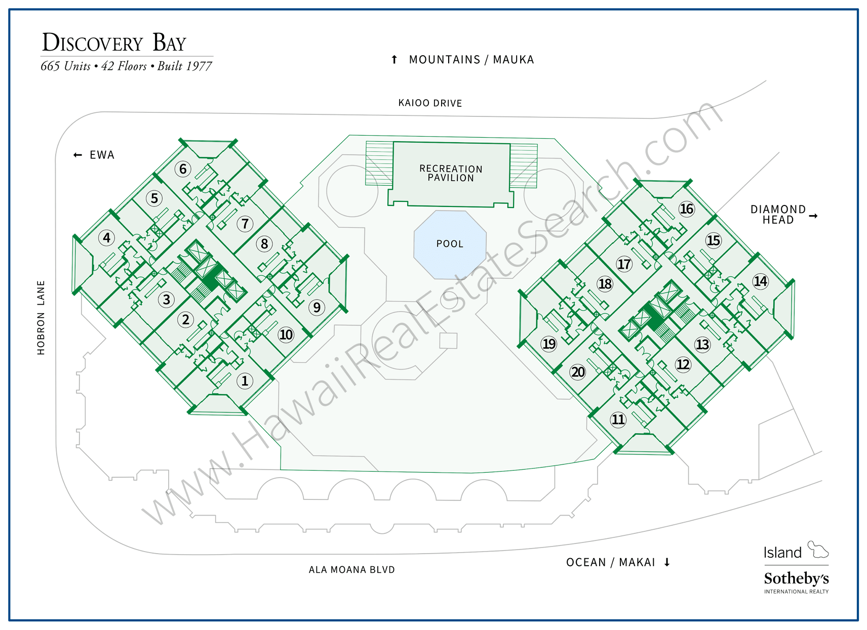 Discovery Bay Condos For Sale Waikiki, Hawaii